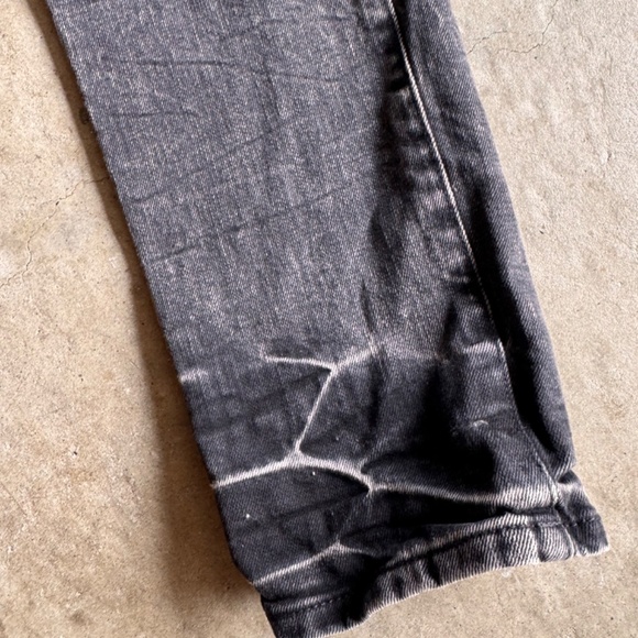 PRPS Jeans Mens 34x34 Black Windsor Tapered Skinny Fit Distressed Stretch Denim - Picture 5 of 7